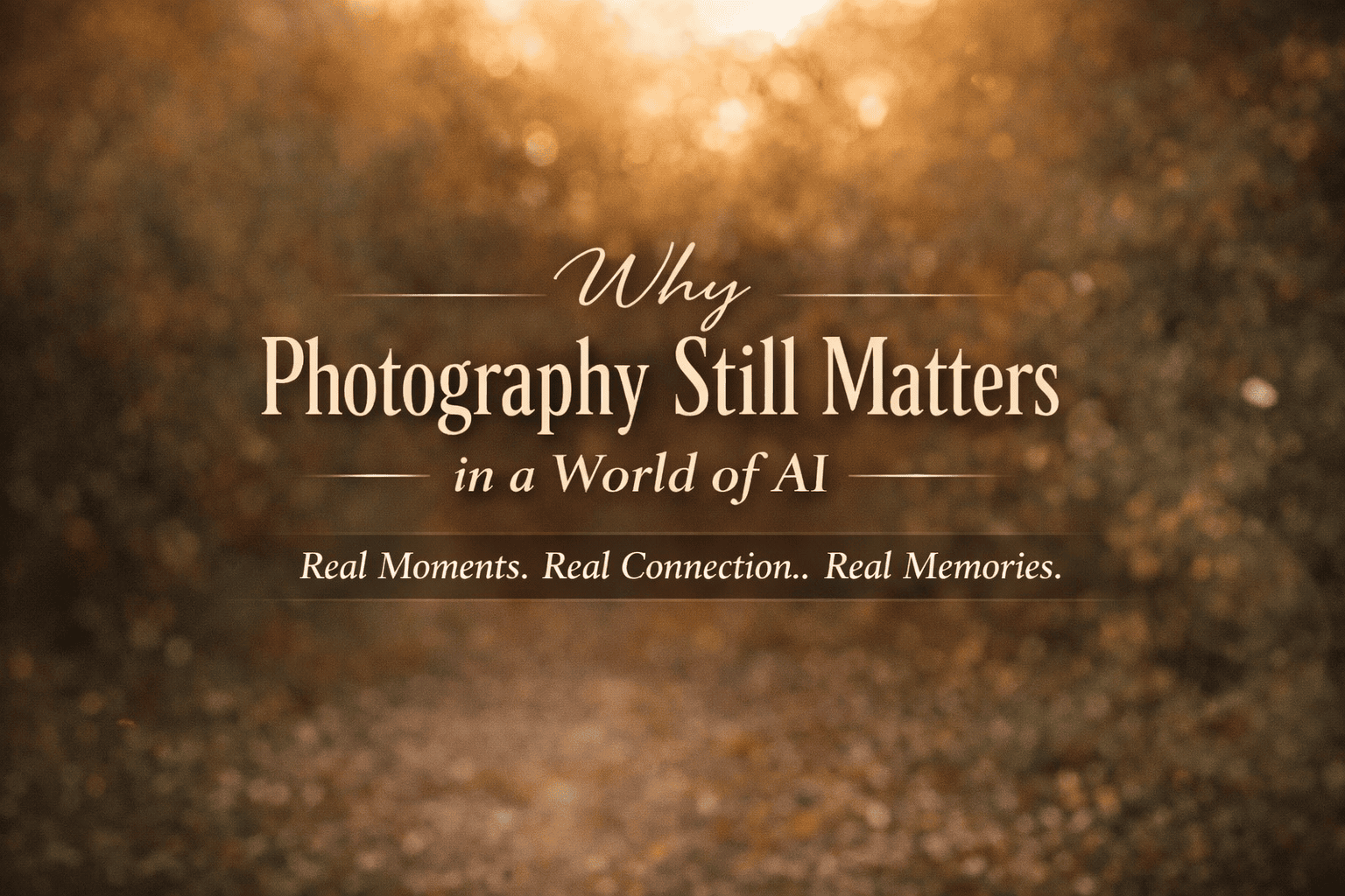 Why Photography Still Matters in a World of AI